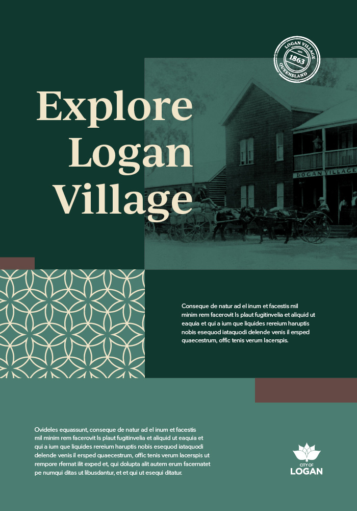 Logan Village Poster Design