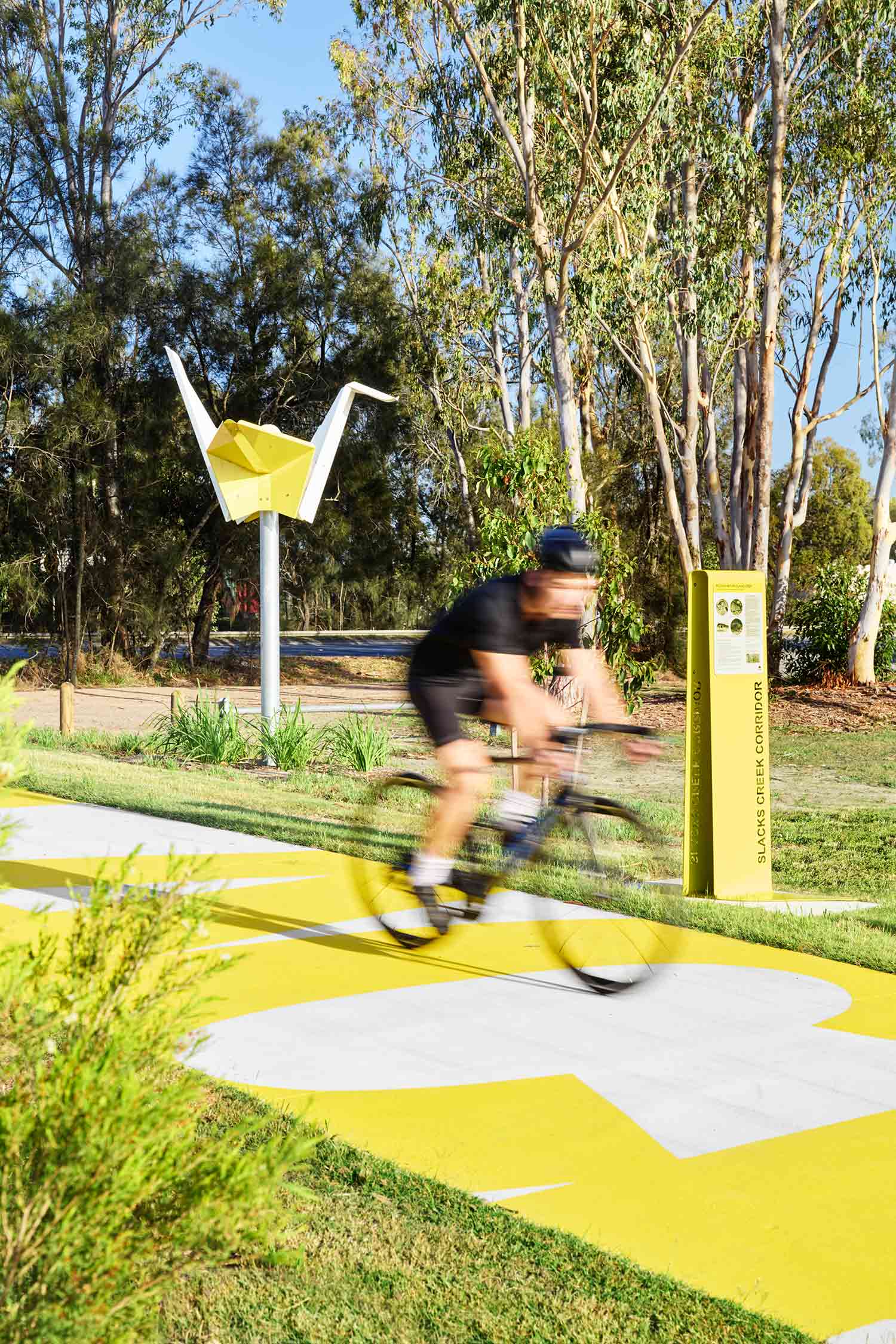 Slacks Creek Street Furniture Cyclist